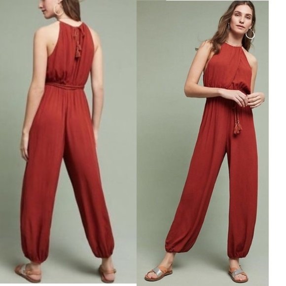 Anthropologie Pants - Anthropologie Elevenses North Beach Jumpsuit. L/XL Petite NWT